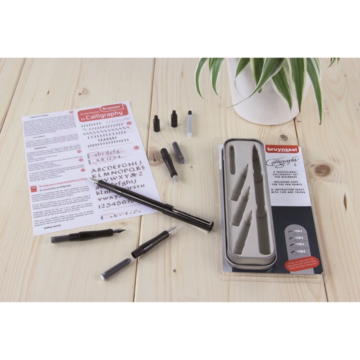 Set per calligrafia professionale per principianti Bruynzeel Holland - 8 pezzi