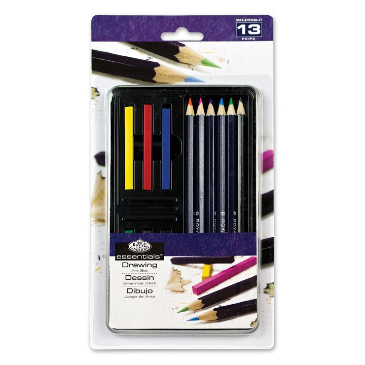 Set per disegno Essentials nella scatola di metallo - 13 pezzi ()