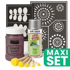 Set per il rinnovo dei mobili con vernice spray argento