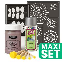 Set per il rinnovo dei mobili con vernice spray argento - Cioccolato al latte