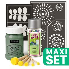 Set per il rinnovo dei mobili con vernice spray argento - Khaki