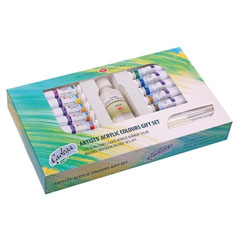 Set regalo dei colori acrilici Ladoga - 15 pezzi