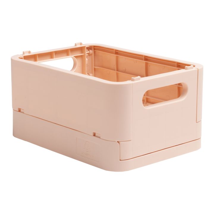 SKANDI Riciclato PP MINI Scatola di immagazzinaggio pieghevole | Vari colori | salmon