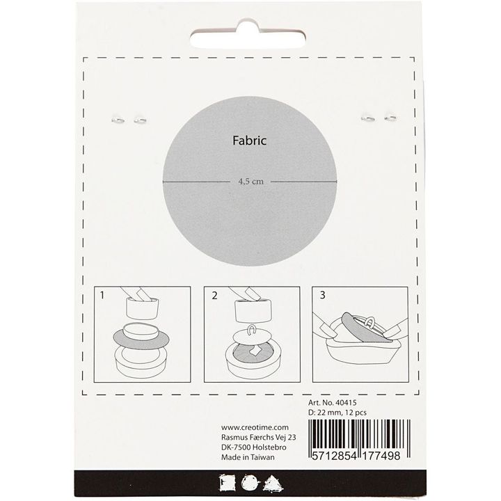 Sottostrato per bottoni - 12 pezzi