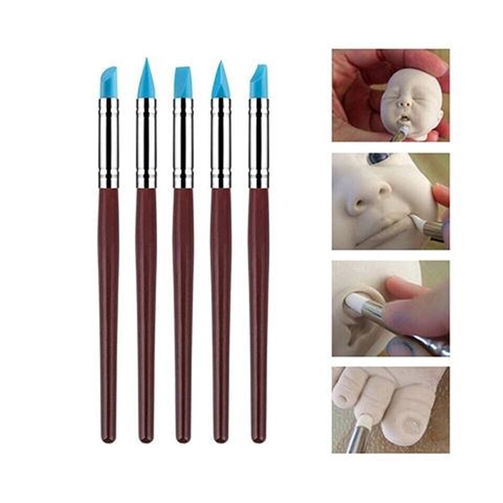 Spazzole in silicone 5 pezzi