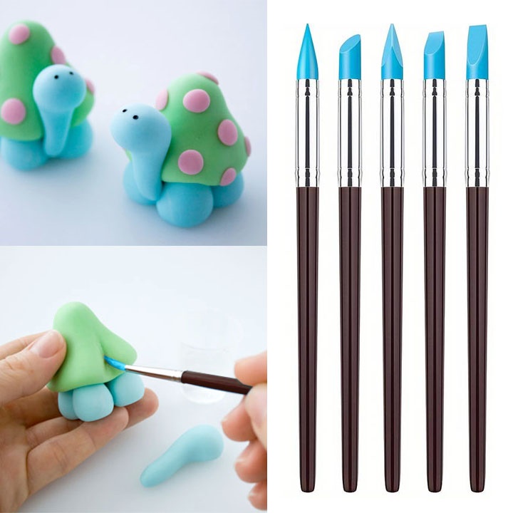 Spazzole in silicone 5 pezzi