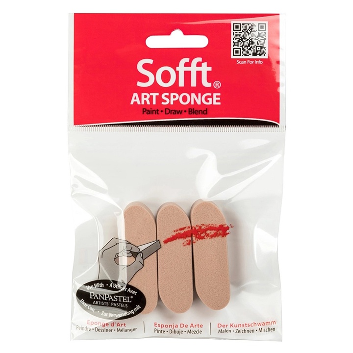 Spugne per applicazioni pastello Sofft - Set di 3 forme diverse | Varie forme