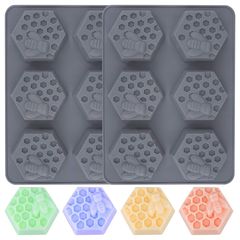 Stampo in silicone per colata - Design alveare