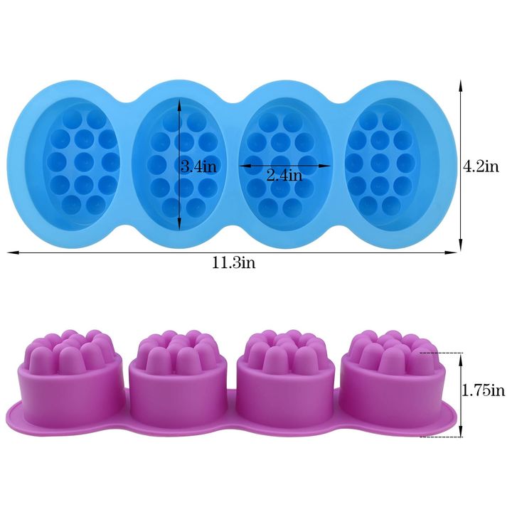 Stampo in silicone per colata di sapone - ovale