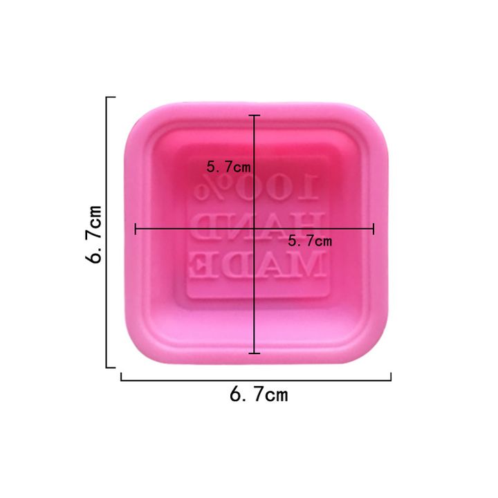 Stampo in silicone per colata - quadrato + testo 100% fatto a mano