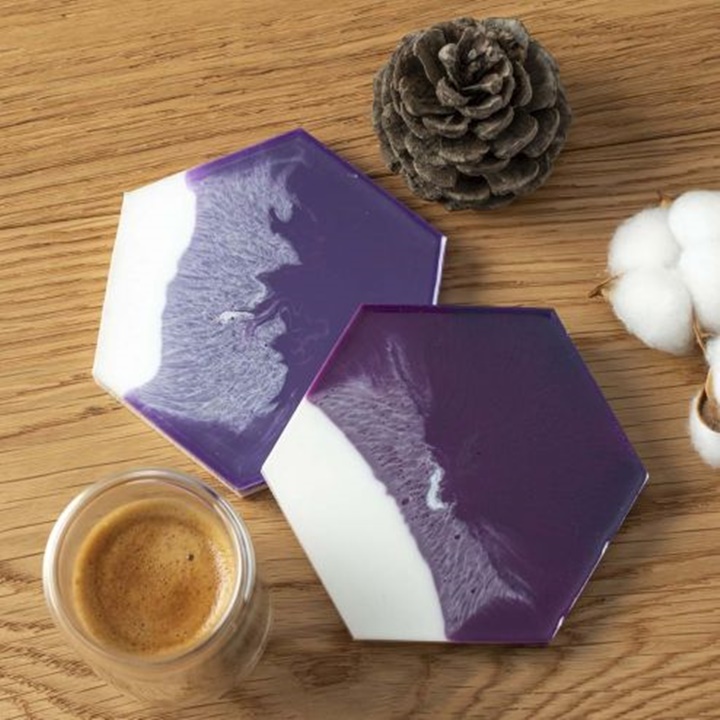 Stampo professionale in silicone Pentart - vasoio esagonale