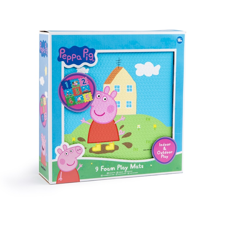 Giochi per bambini, Tappeto da gioco in schiuma PEPPA PIG, E-shop per i  Vostri accessori per pittura, Consegna GRATIS per gli ordini superiori ai  75€