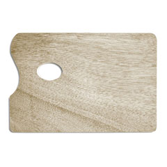 Tavolozza in legno - rettangolo 20x30