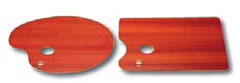 Tavolozza ovale in legno - 18x24cm