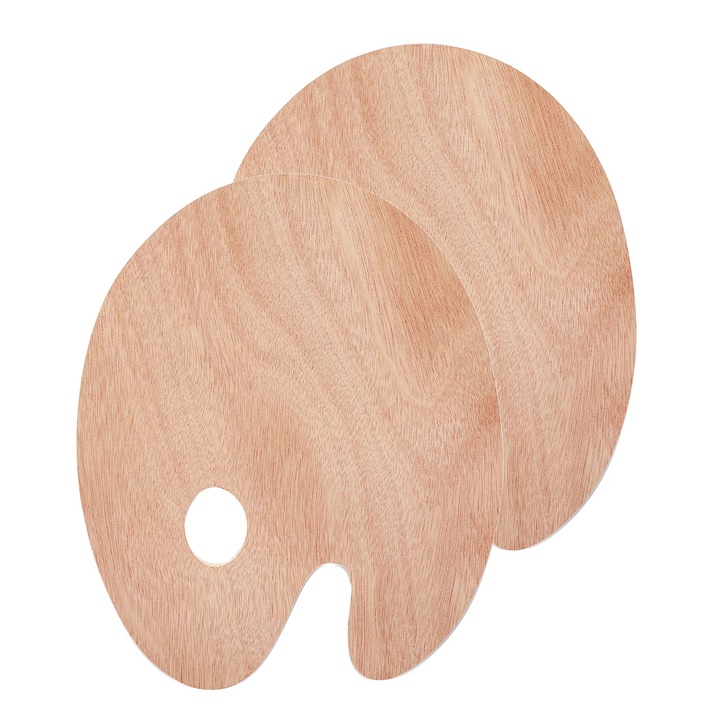 Tavolozza ovale in legno  