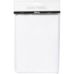 Tessuto da ricamo AIDA 50x50 cm 35 quadretti da 10 cm