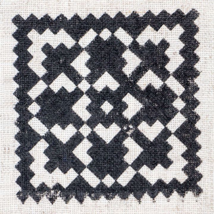 Timbro in legno ROSA TALENT n. 1 Geometria 7,5x7,5 cm