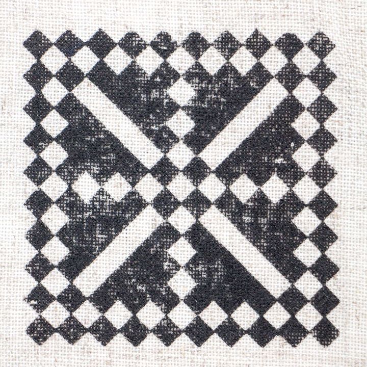 Timbro in legno ROSA TALENT n. 2 Geometria 7,5x7,5 cm