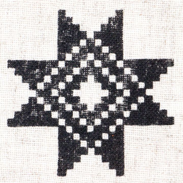 Timbro in legno ROSA TALENT n. 4 Geometria 6,5x6,5 cm