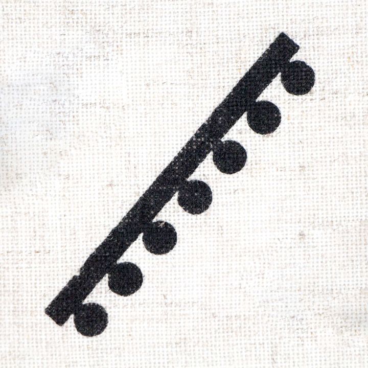 Timbro in legno ROSA TALENT n. 8 Geometria 7x1,2 cm