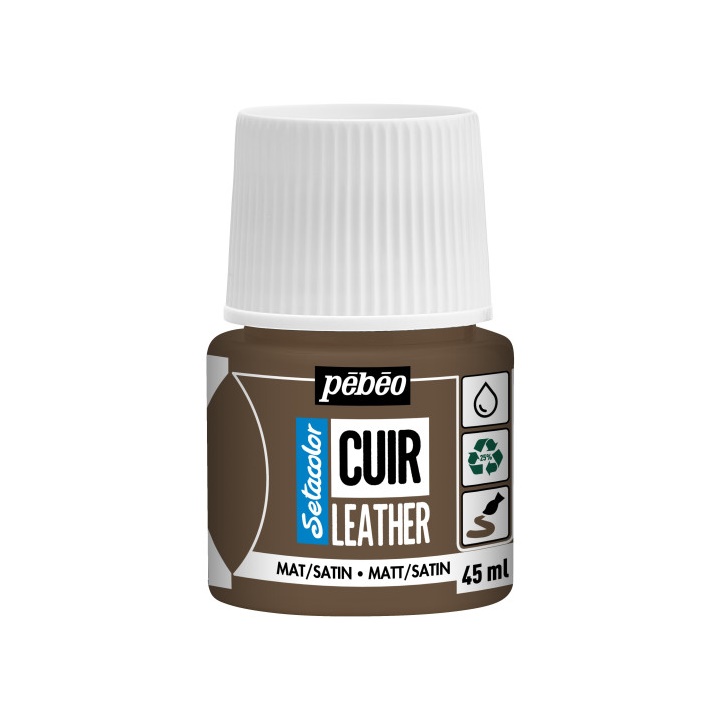 Tintura per pelle PEBEO SETACOLOR MATT/SATIN 45 ml | marrone espresso Tintura per pelle PEBEO SETACOLOR MATT/SATIN 45 ml | marrone espresso