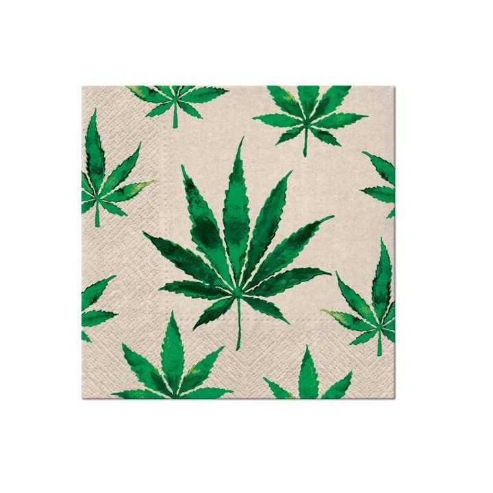 Tovaglioli a decoupage - Marihuana  - 1 pezzo Tovaglioli a decoupage - Marihuana  - 1 pezzo