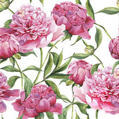 Tovaglioli per DECOUPAGE - Peonia rosa - 1 pz