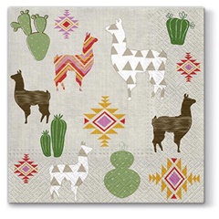 Tovagliolo per decoupage Lama - 1 pz