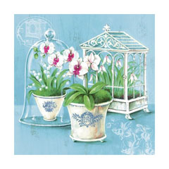 Tovagliolo per decoupage - Orchidea - 1 pz