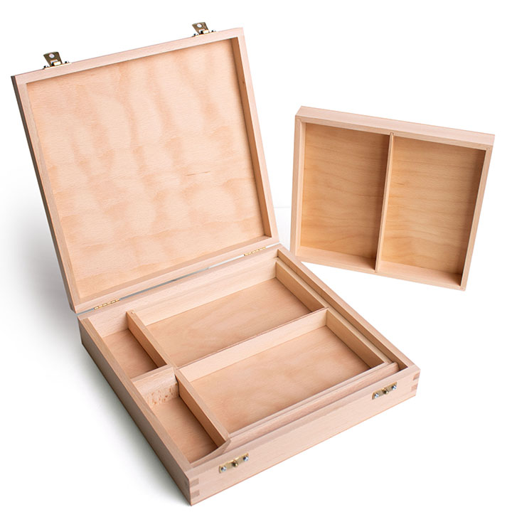 UMTON Scatola di legno per colori a olio e accessori
