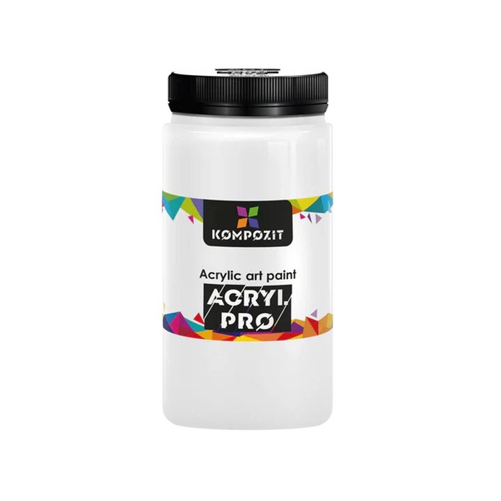 Vernice acrilica ACRYL PRO ART Composite 1.000 ml | Varie tonalità | 018 titanium white