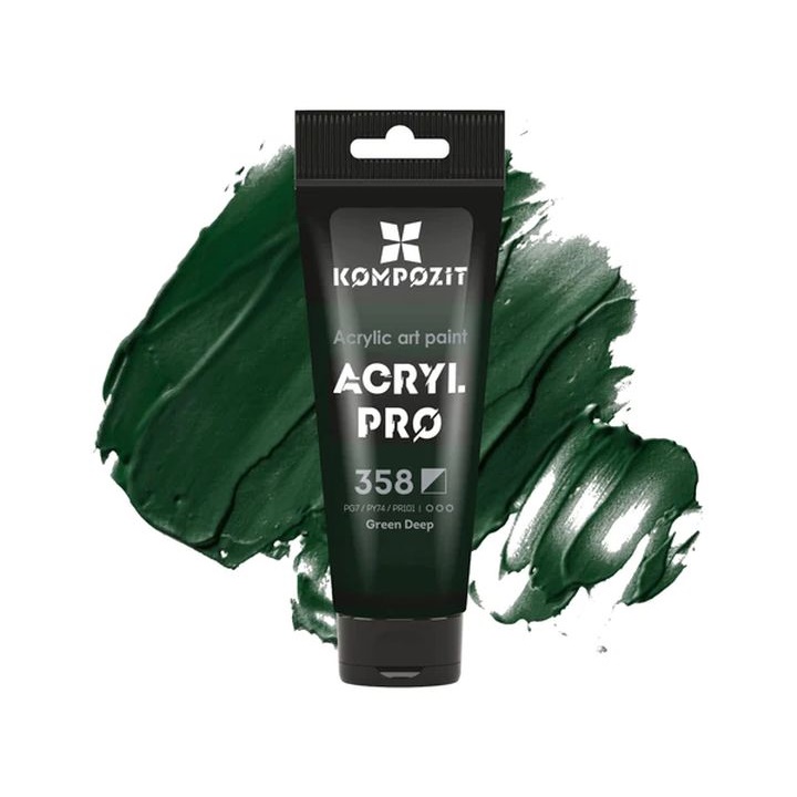 Vernice acrilica ACRYL PRO ART Composite 75 ml | 358 deep green