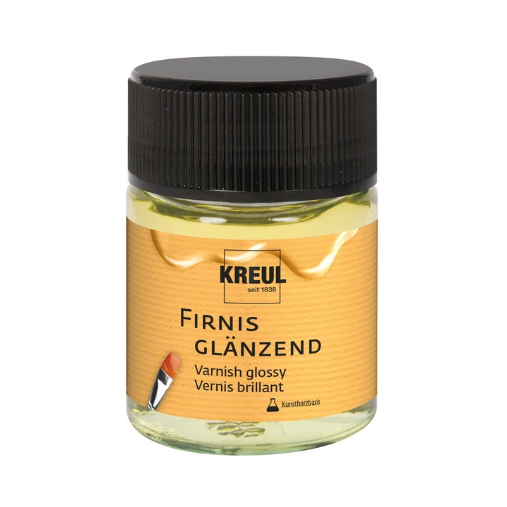 Vernice lucida per colori acrilici e ad olio